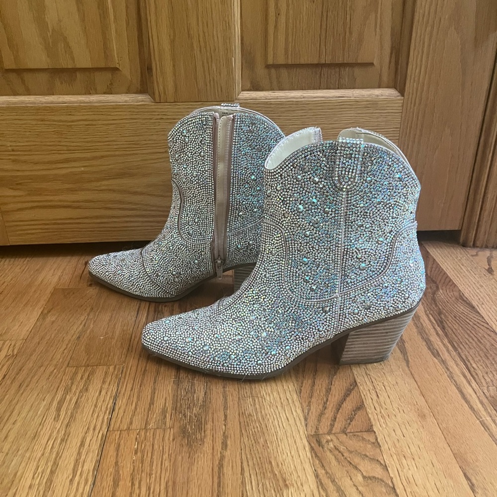 Matisse Clear Rhinestone Harlow Ankle Bootie HARLOW-CLEAR
